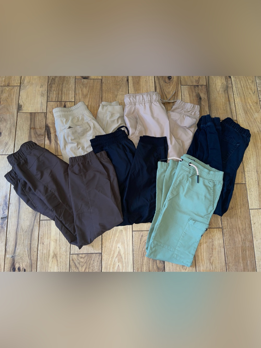 Kids Elastic-Waist Cargo Joggers - Multiple Colors
